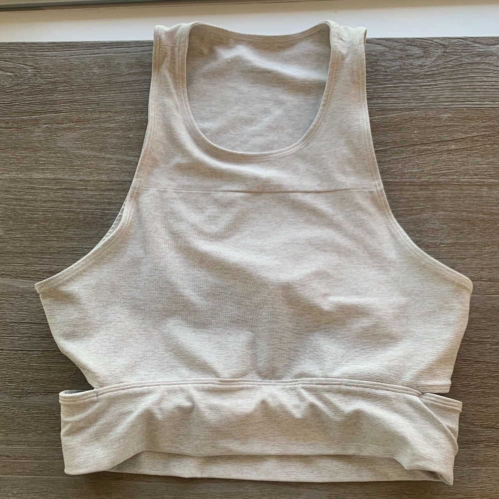 Cream/tan Outdoor Voices Crop Top